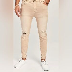 SER.O.YA Diego Tapered Cropped Jeans In Sand Dunes Men’s Size W31/L28 NWT